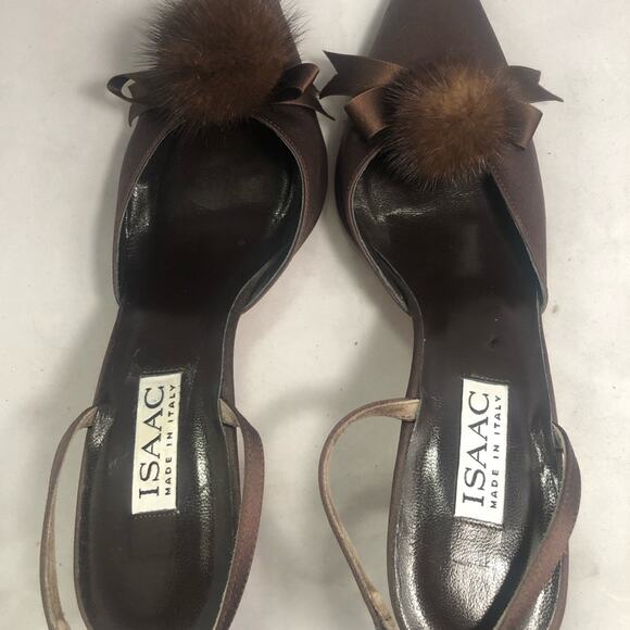 Isaac Mizrahi Sidra Pointy Toe Slingback Heels - Picture 5 of 8